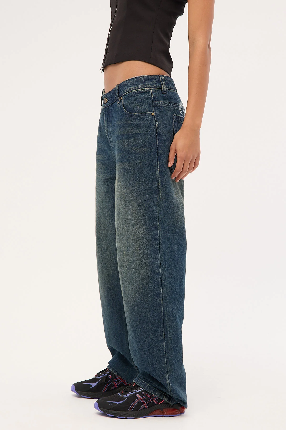 Rusty Roxanne Baggy Low Rise Jean Dark And Dirty - Image 7