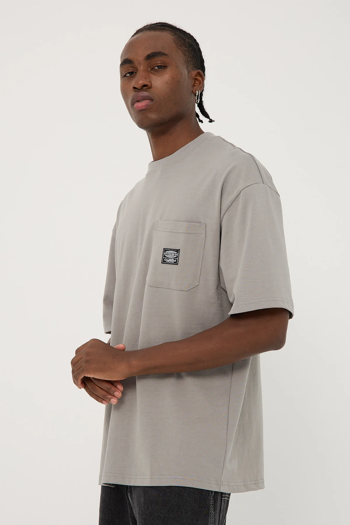 Rusty Steezey Short Sleeve Heavy Tee Grey - Image 3