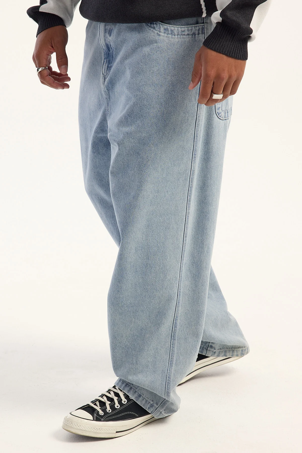 Rusty Turbo 2.0 Baggy Jean True Blue - Image 3