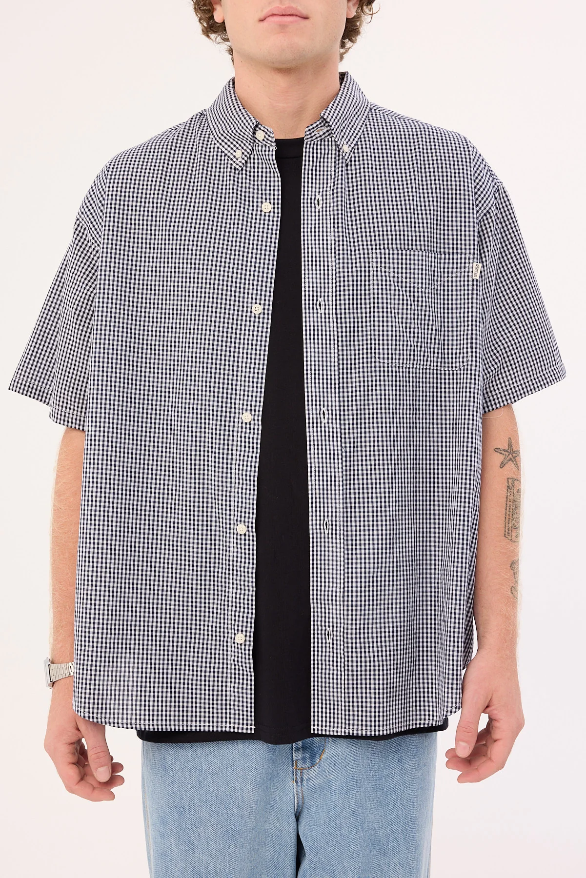 Sdouble Classic Gingham S/S Shirt Gingham - Image 8