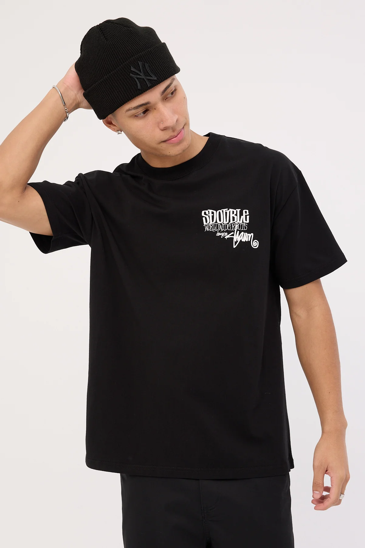 Sdouble World Wide Roots Tee Black - Image 2