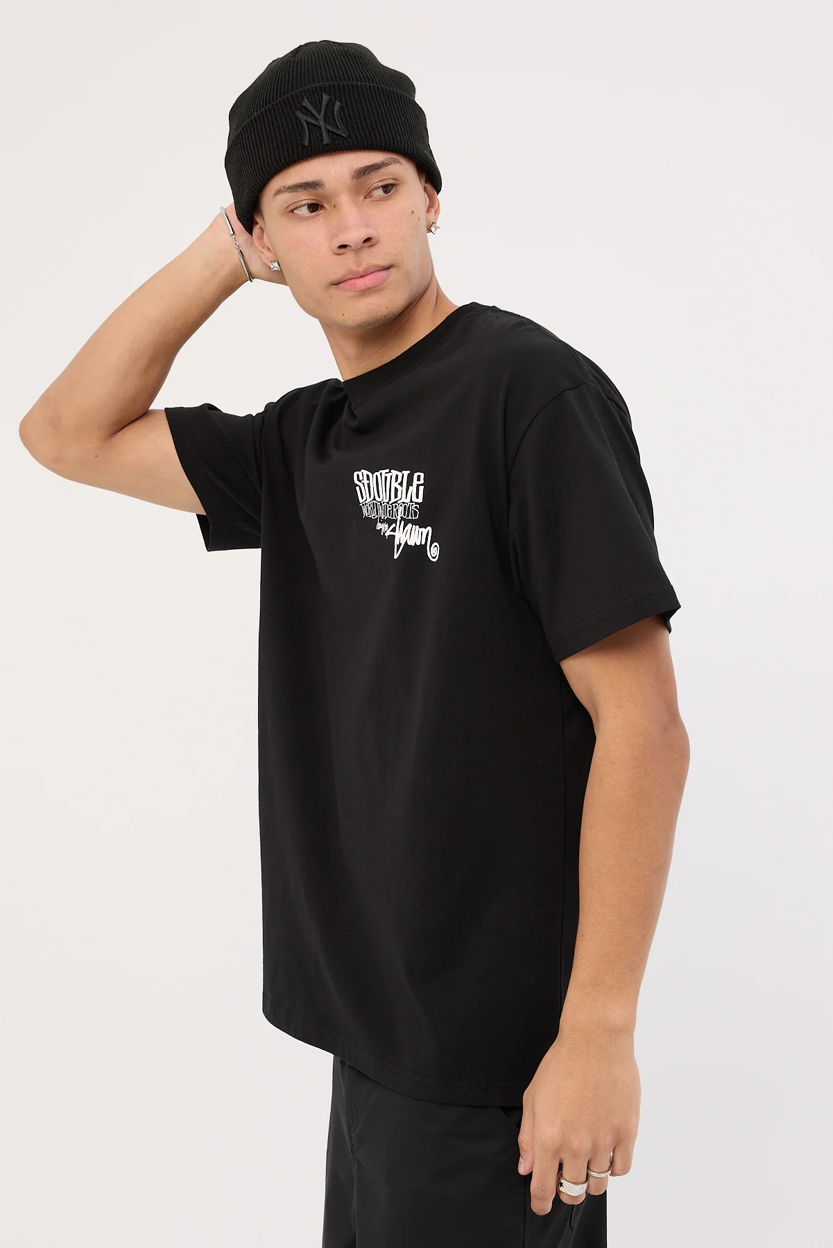 Sdouble World Wide Roots Tee Black - Image 6
