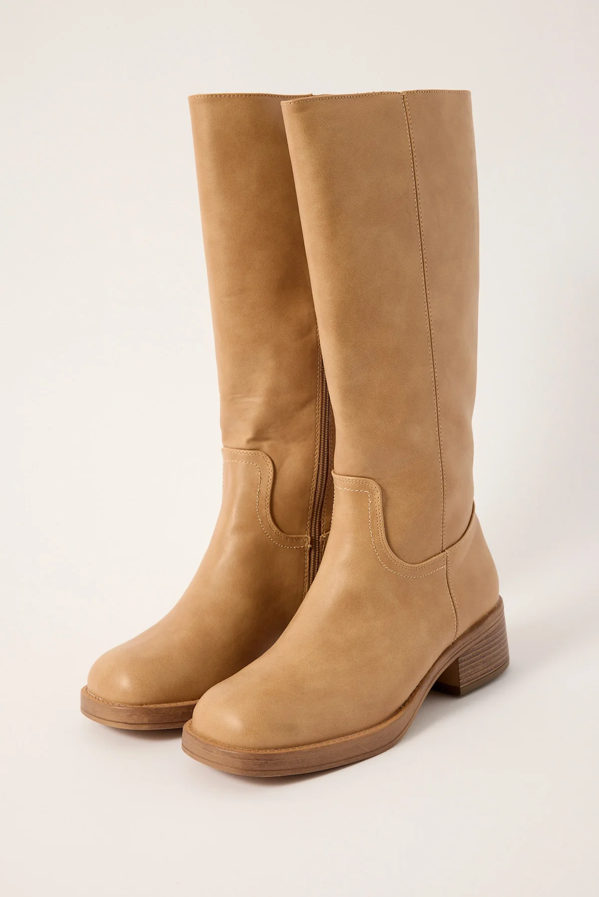 Therapy Fever Tall Boot Natural Natural PU - Image 3
