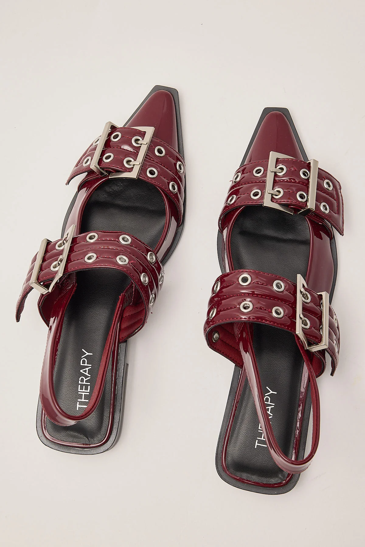 Therapy Matilda Patent Sandal Cherry - Image 3