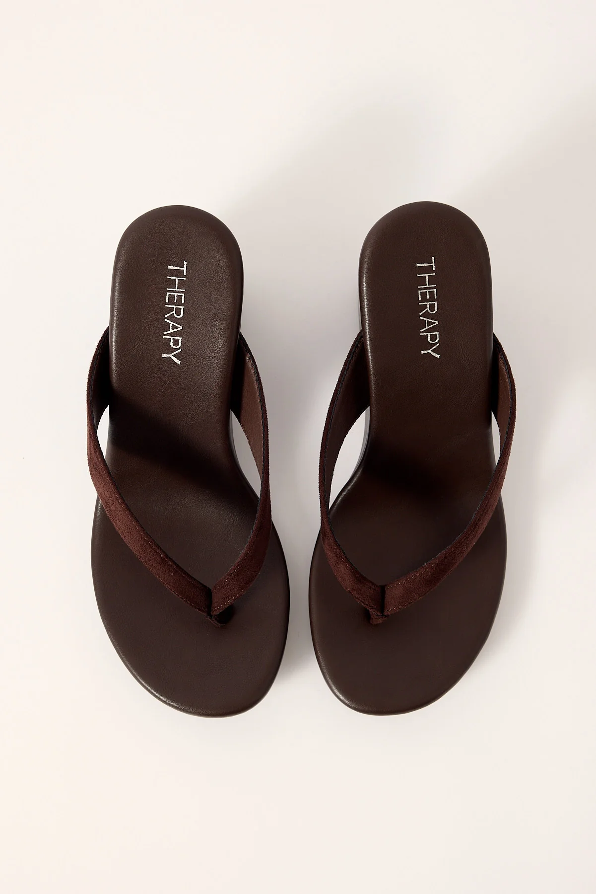 Therapy Ren Wedge Thong Heel Brown - Image 4