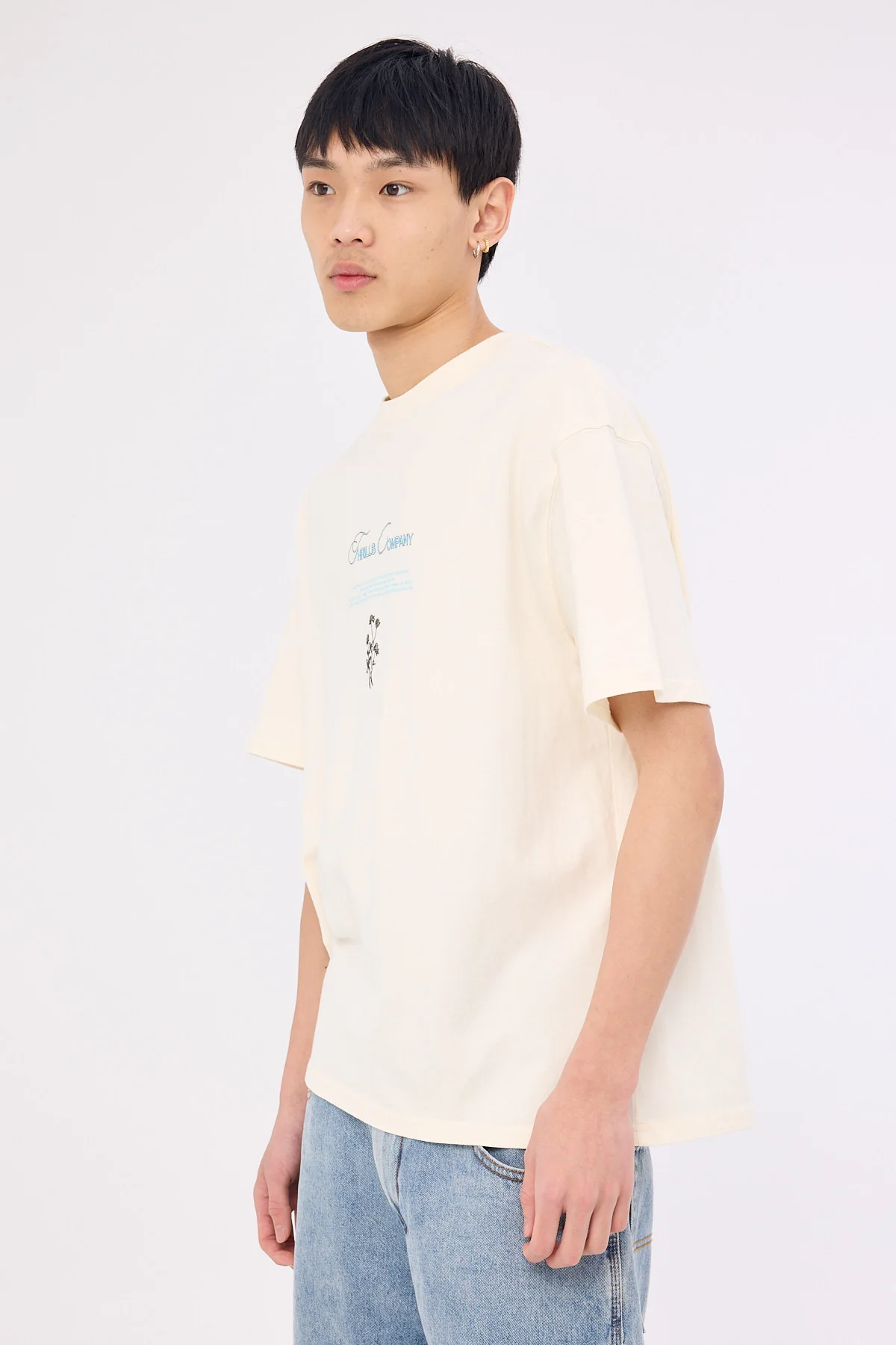 Thrills Adaption to Gravitation Box Fit Oversize Tee Snow White - Image 4