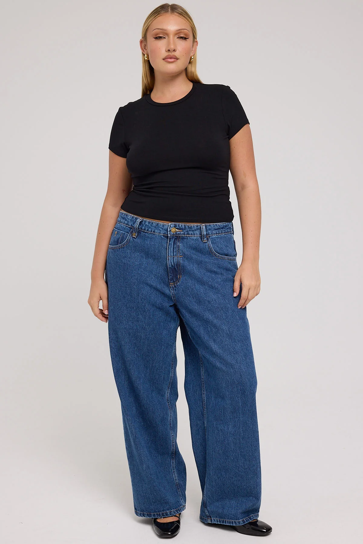 Thrills Billie Low Rise Baggy Jean Rinsed Blues - Image 3