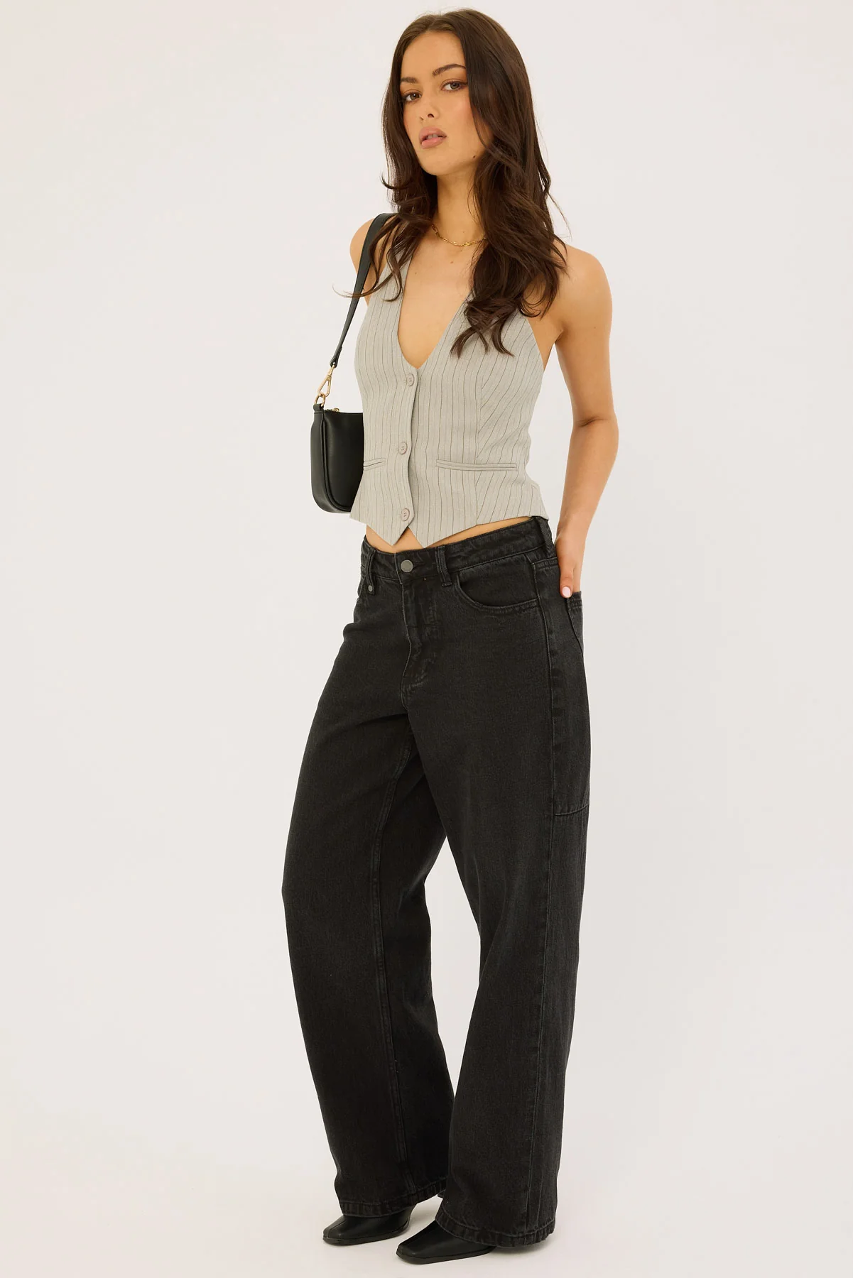 Thrills Billie Low Jean Aged Black - Image 3
