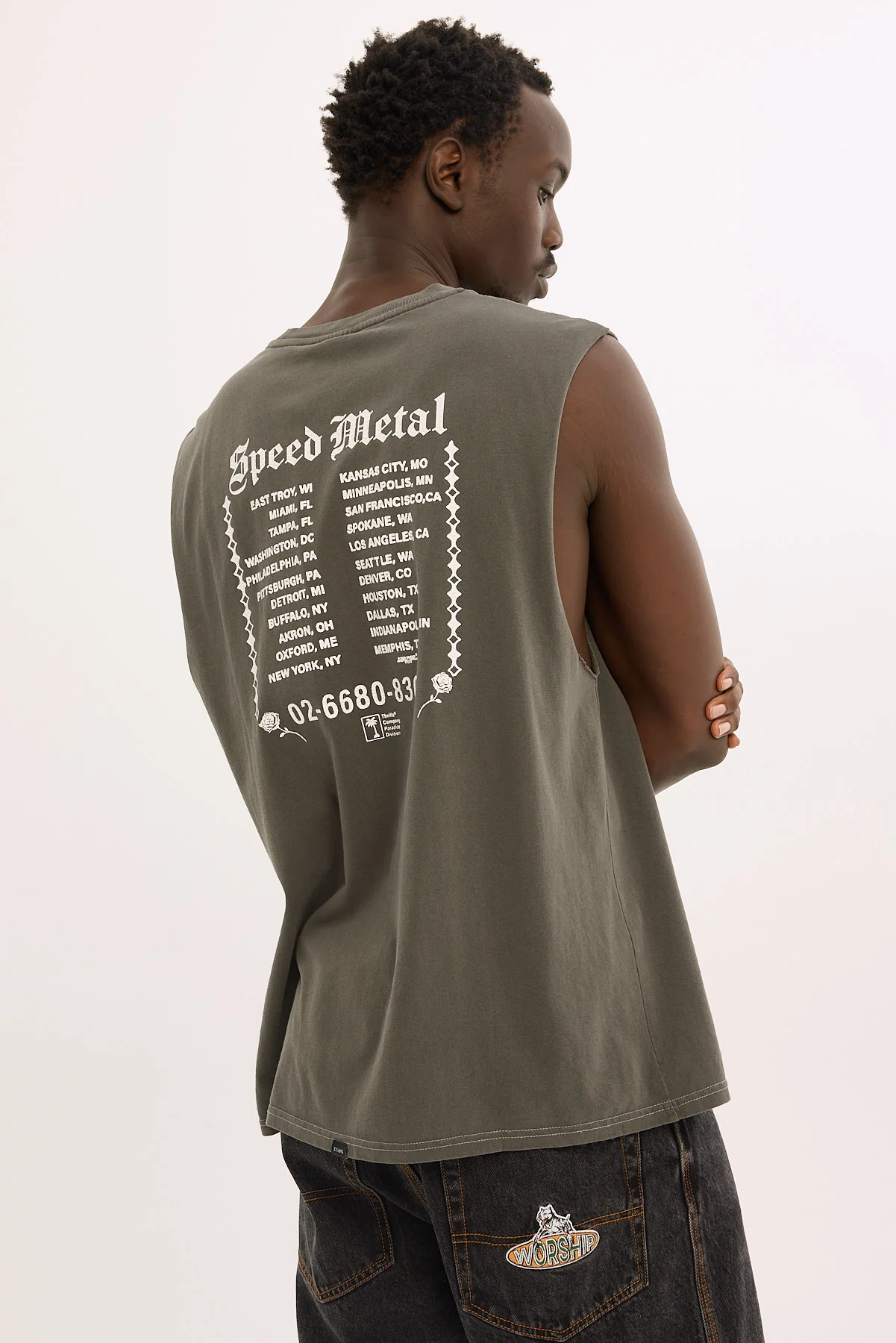 Thrills Bitter End Merch Fit Muscle Tee Merch Black - Image 6