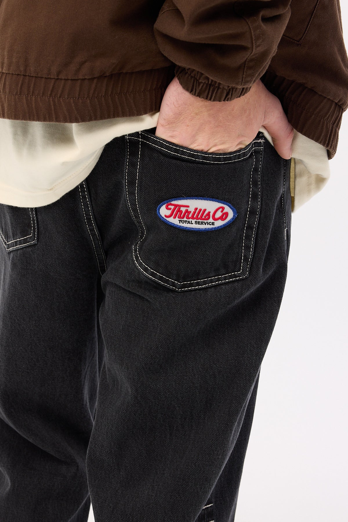 Thrills Double Time Slacker Jean Aged Black - Image 7