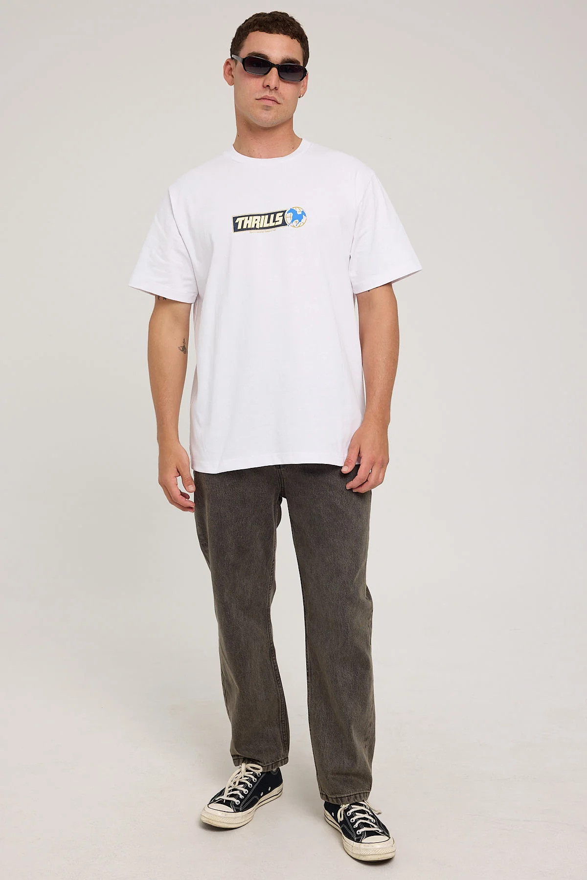 Thrills Especial Merch Fit Tee White - Image 2