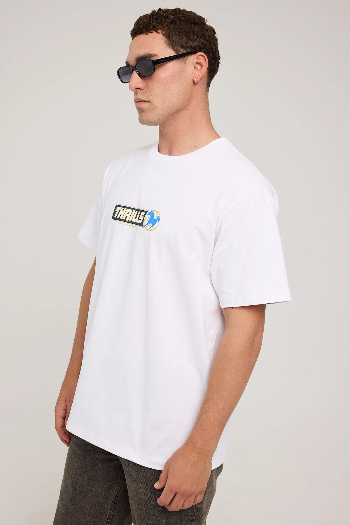 Thrills Especial Merch Fit Tee White - Image 3