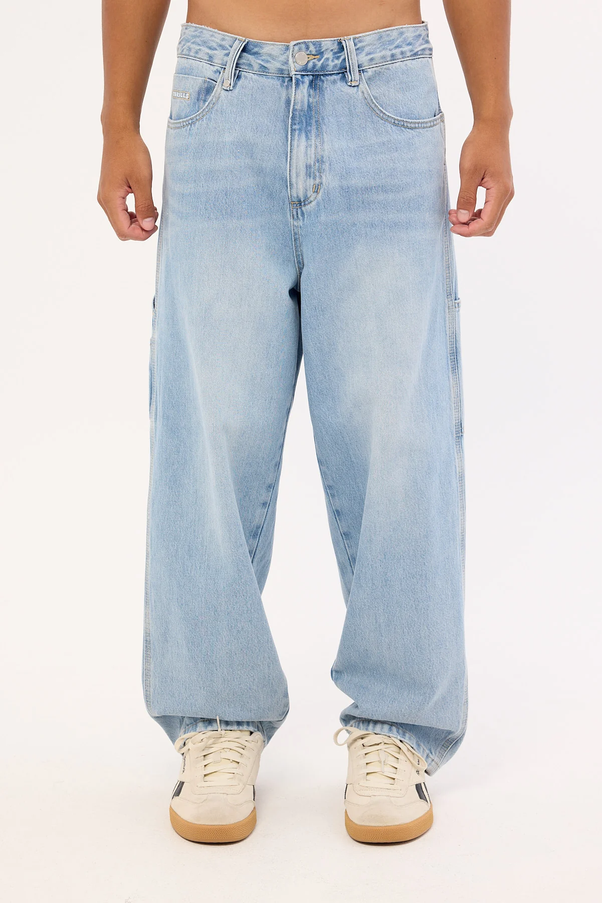 Thrills Glory Biggest Slacker Baggy Carpenter Jean Endless Blue - Image 7