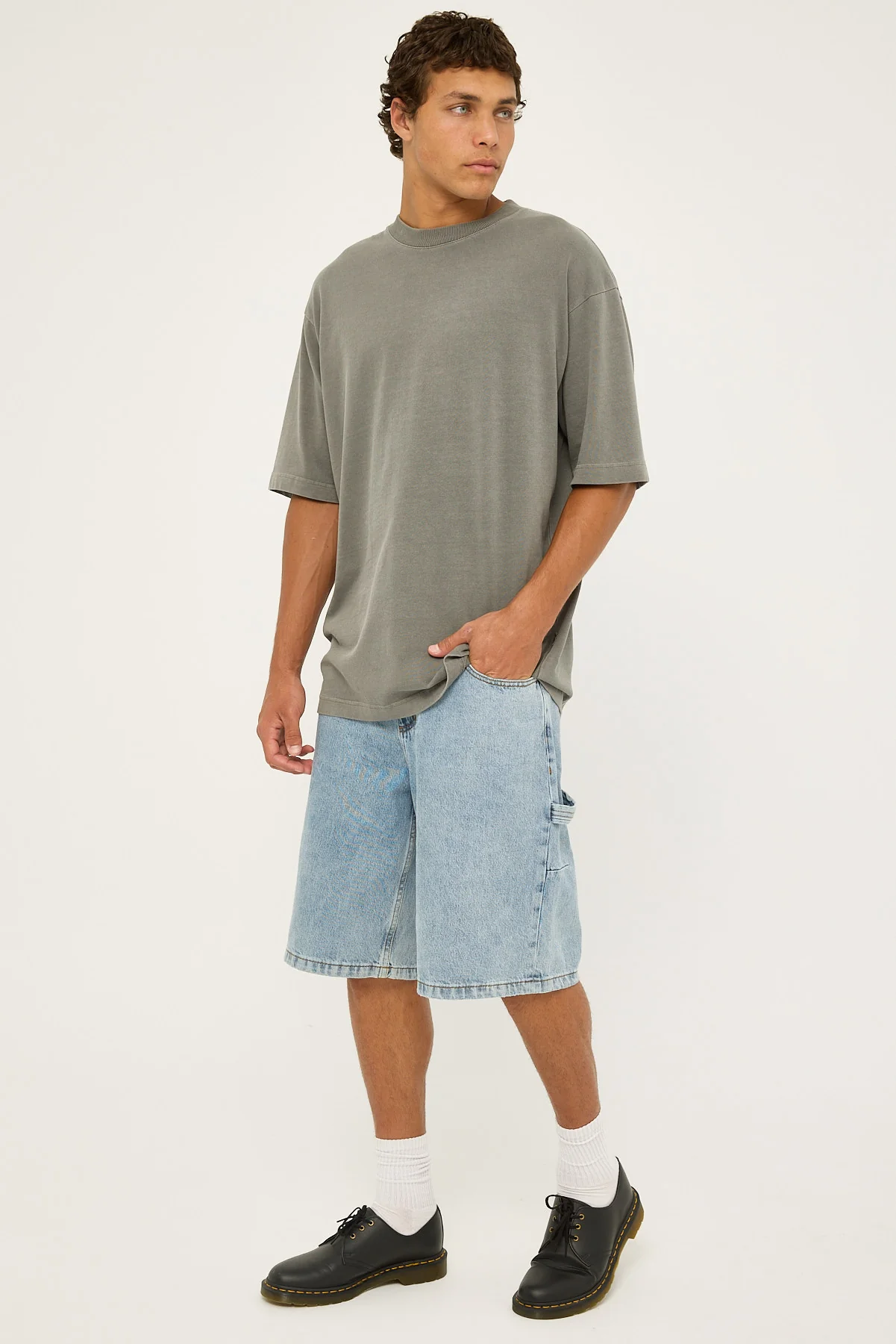 Thrills Infinite Stars Big Slacker Denim Short Garage Blue - Image 3