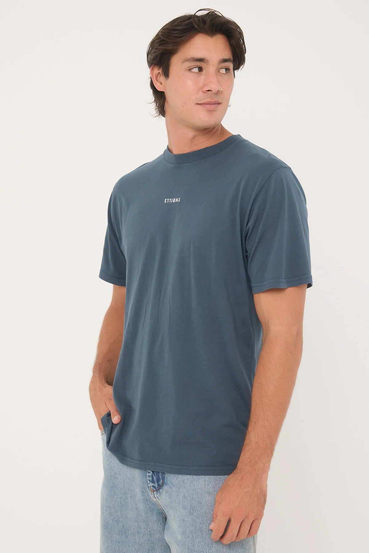 Thrills Minimal Thrills Merch Fit Tee Dark Slate - Image 3