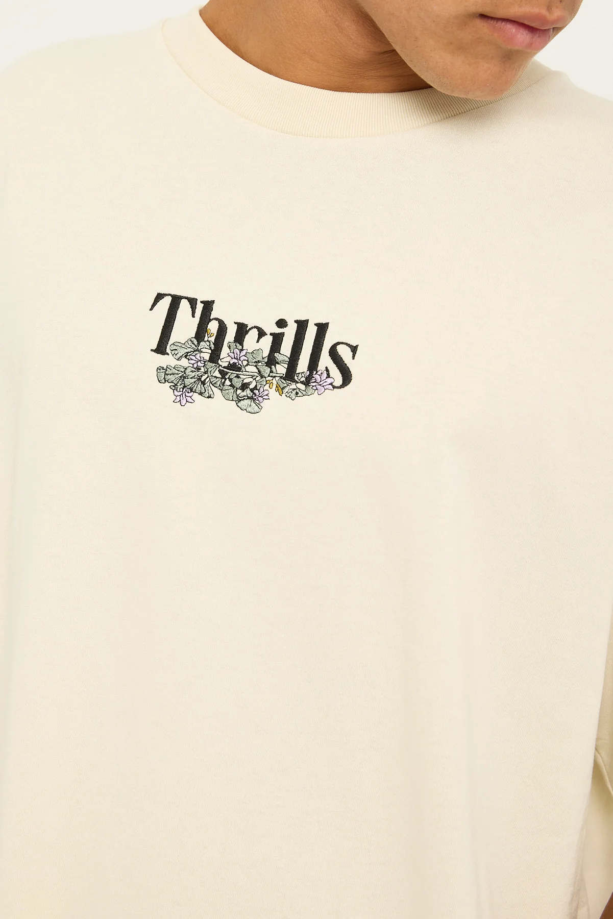 Thrills New Growth Oversize Fit Tee Hertiage White - Image 4