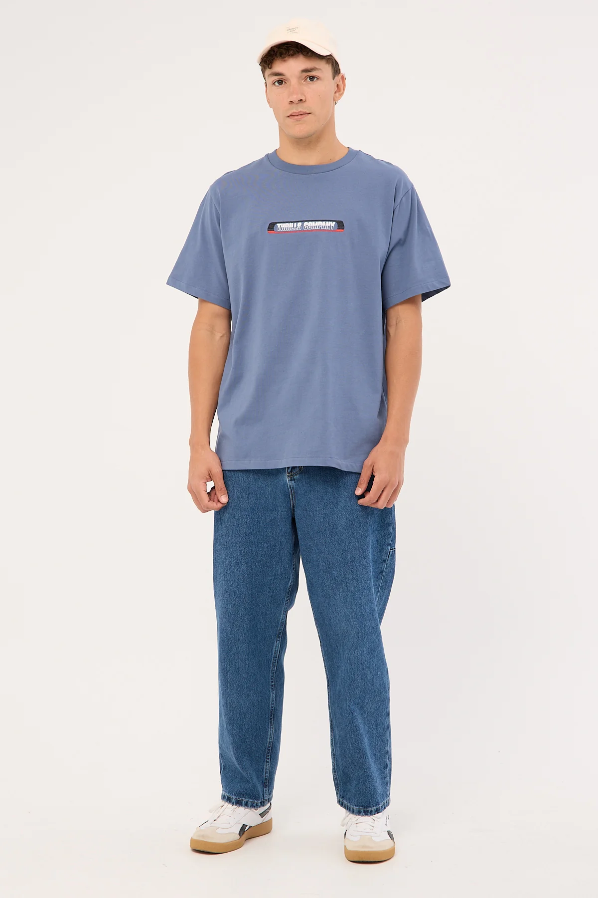 Thrills Paid In Full Embro Merch Fit Tee Rustic Blue - Image 2