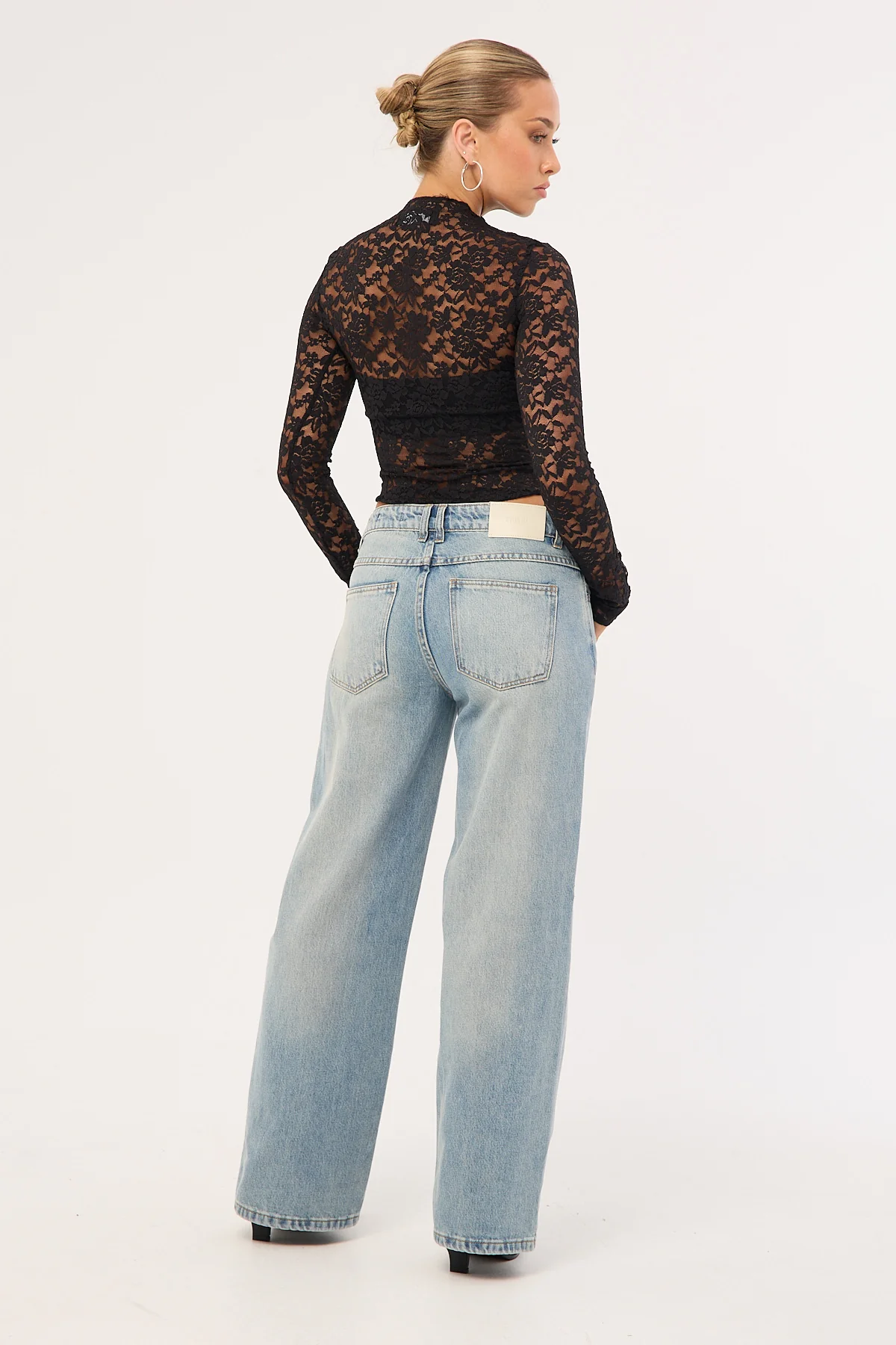 Thrills Parker Petite Low Rise Baggy Jean Faded Pearl Blue - Image 8