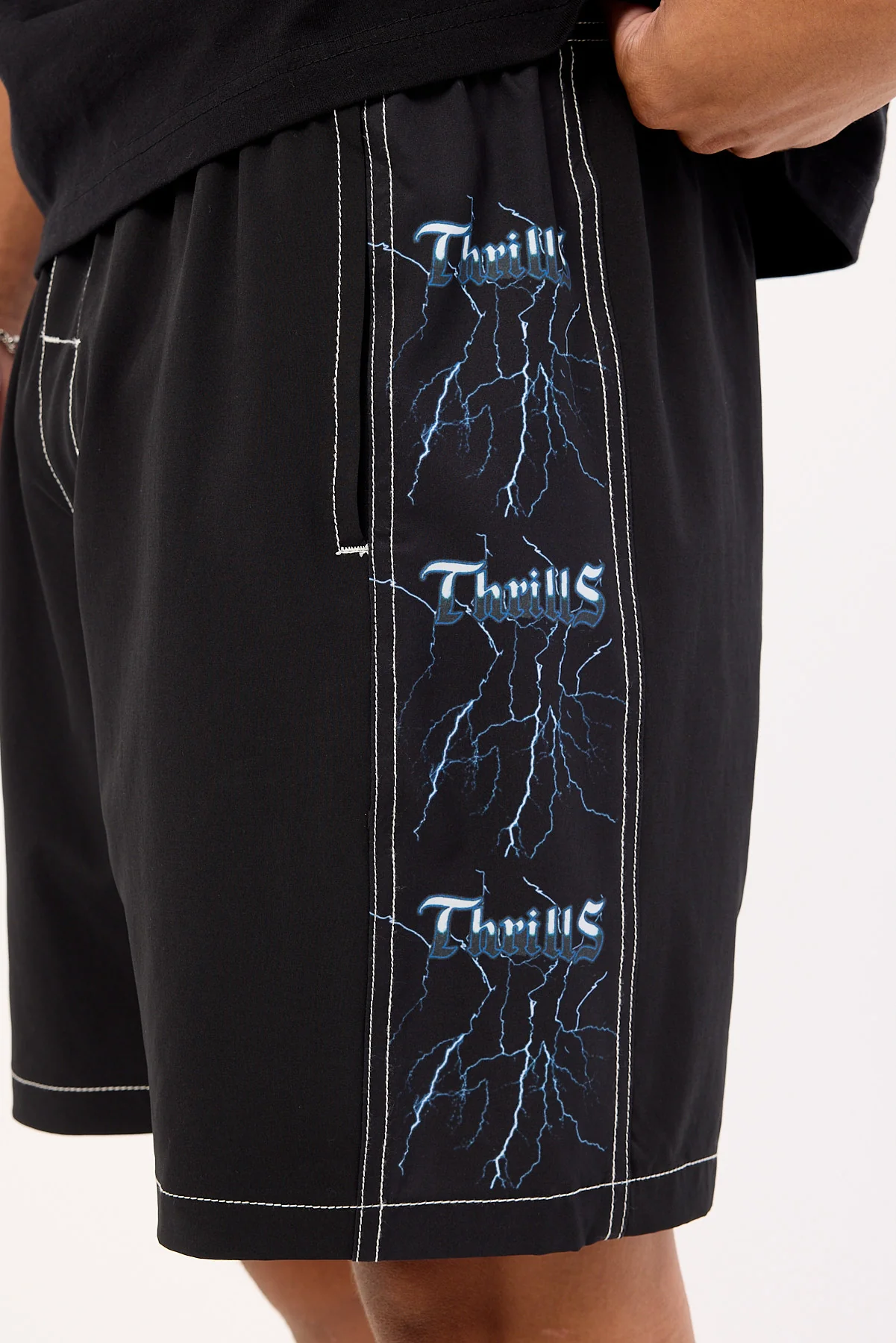 Thrills Run For The Hills Elastic Short Black - Image 6