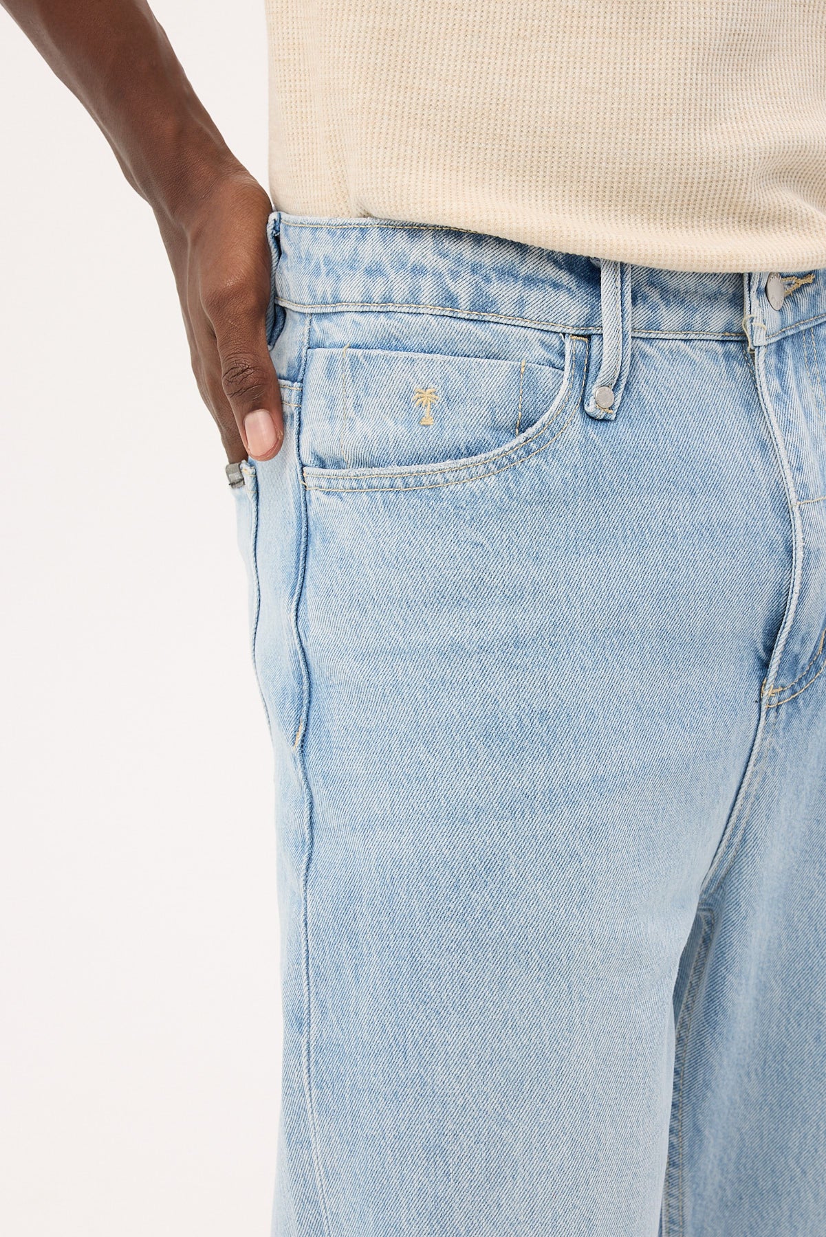 Thrills Slacker Denim Straight Jean Ash Blue - Image 7