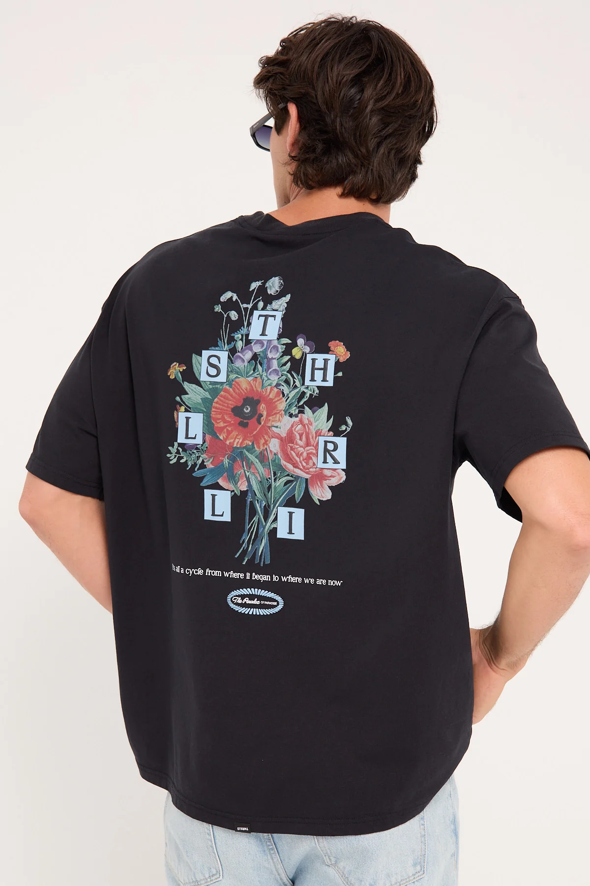 Thrills Still Life Box Fit Oversize Tee Anthracite - Image 5