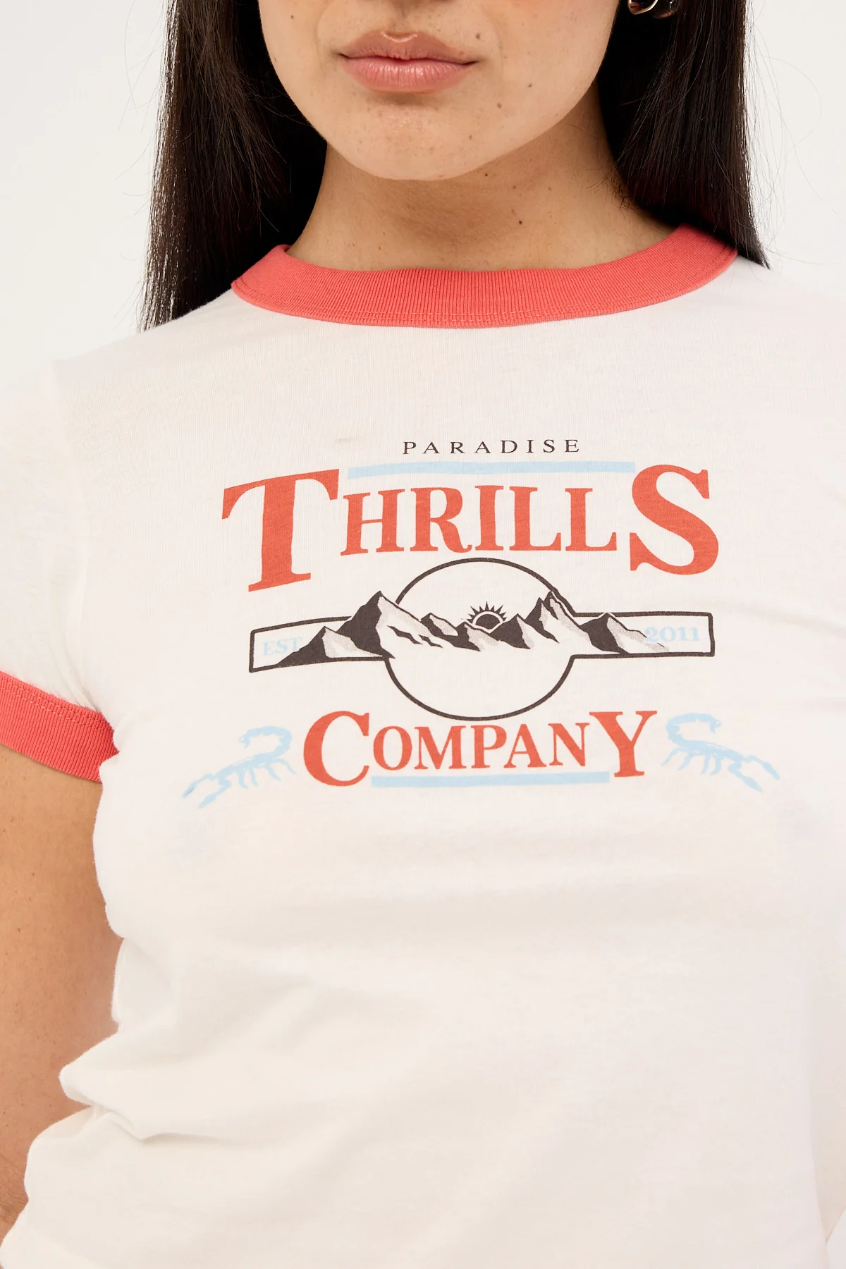 Thrills Touch The Sky Boy Tee Dirty White - Image 4