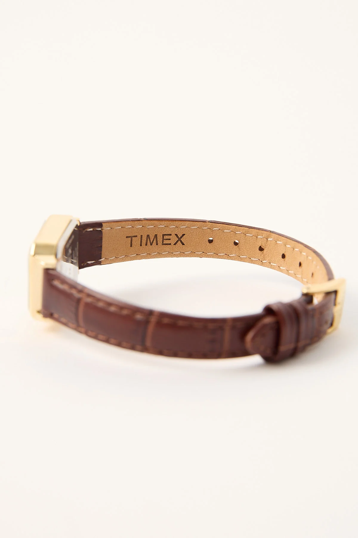 Timex Originals Women's Dress 21mm Leather Strap Watch Gold - Image 2