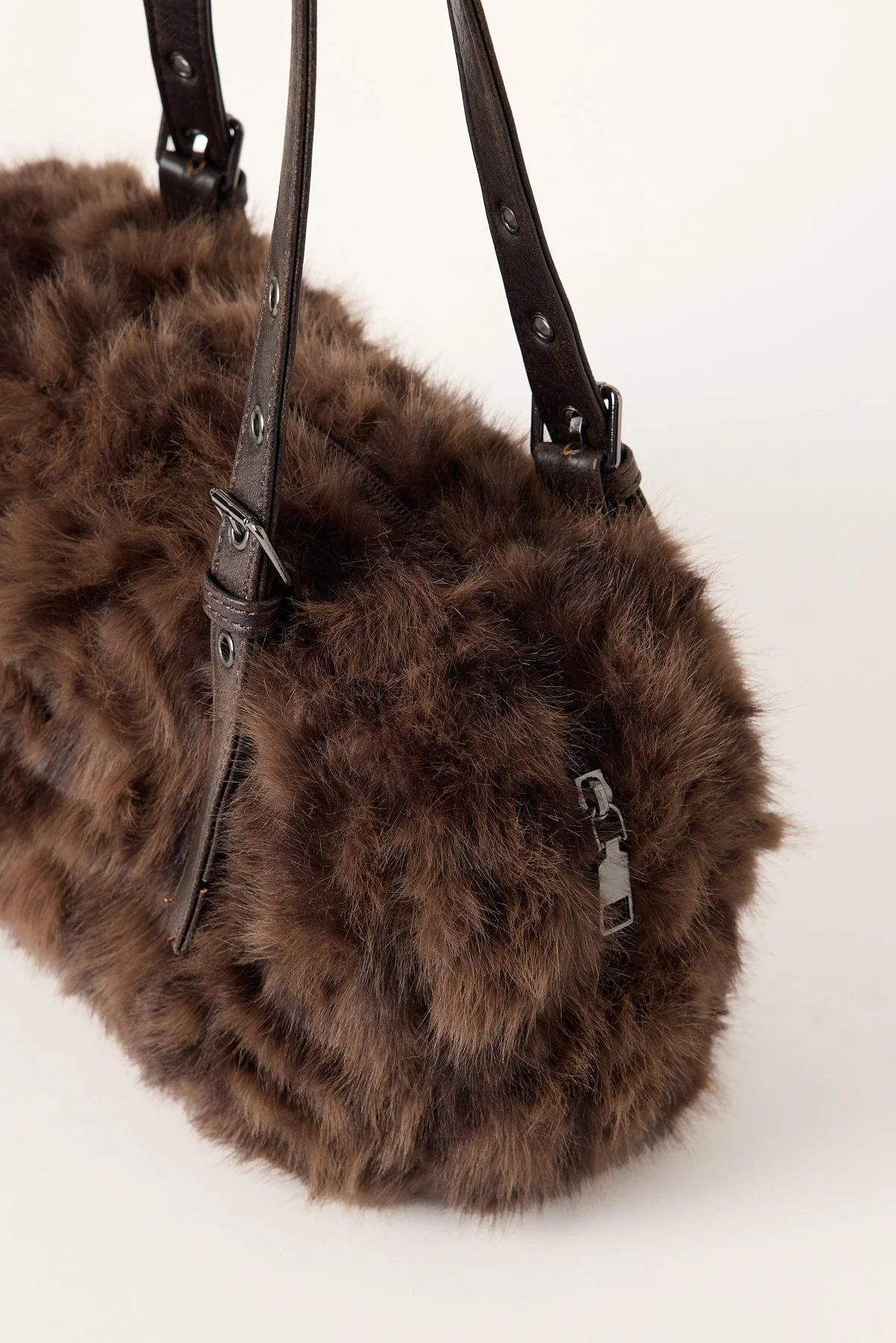 Token Cheetah Faux Fur Bag Brown - Image 3