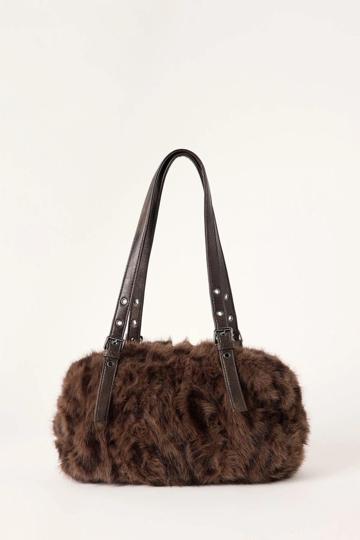 Token Cheetah Faux Fur Bag Brown - Image 4