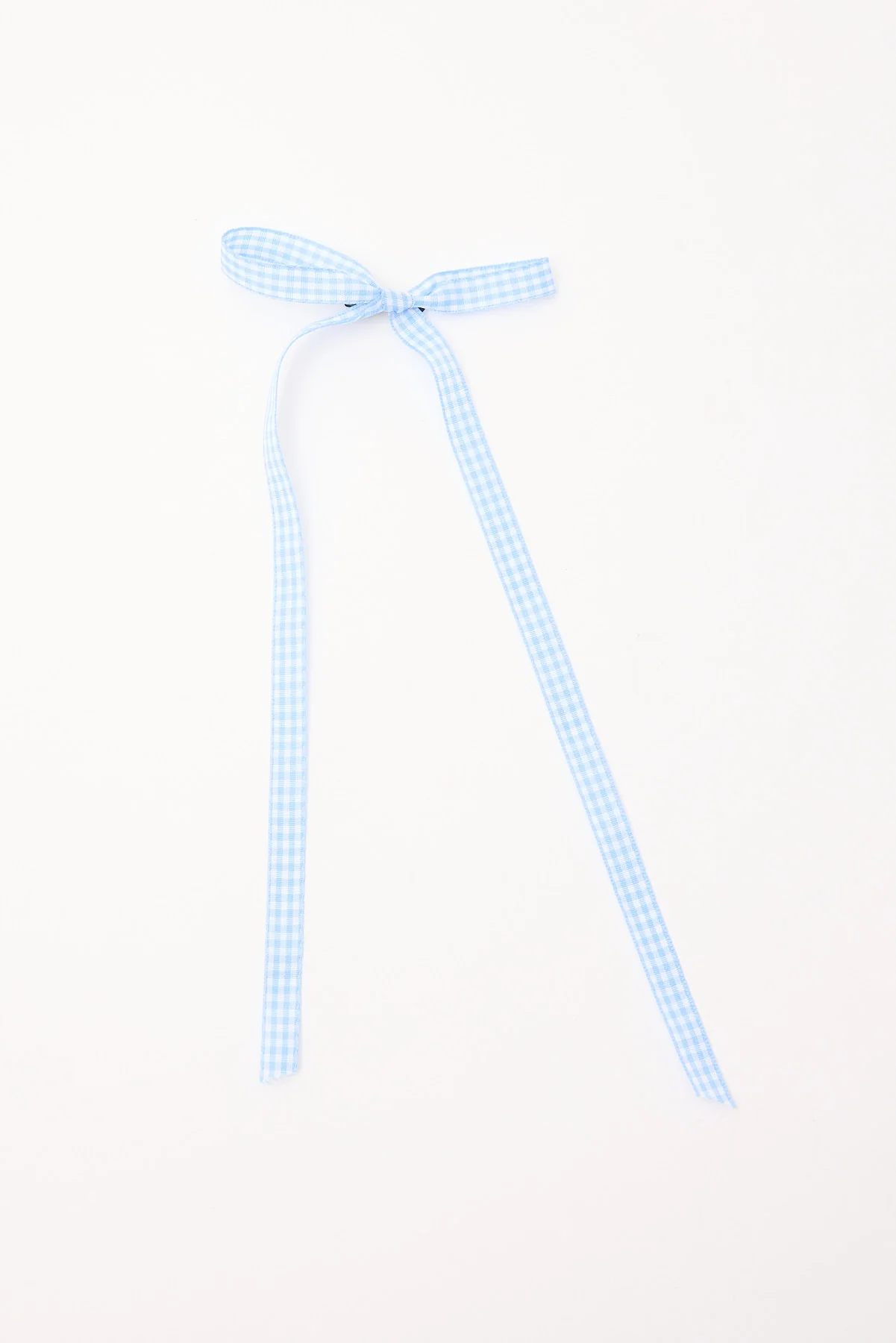 Token Gingham Hair Bows Blue