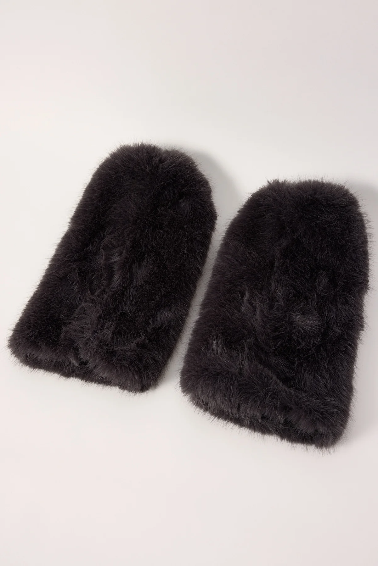 Token Knee High Faux Fur Leg Warmers Grey - Image 2