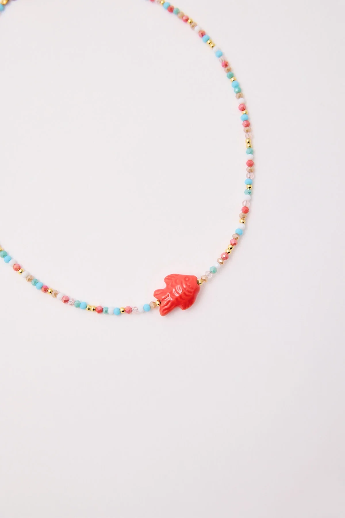 Token Seaside Beaded Charm Necklace 18K Gold - Image 2