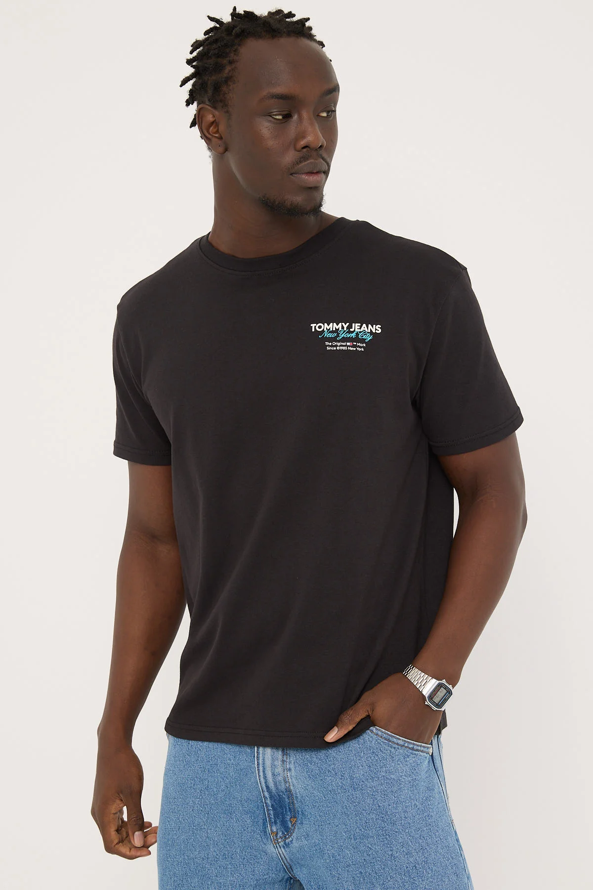 Tommy Jeans Regular Color pop TJ NYC Tee Black - Image 13