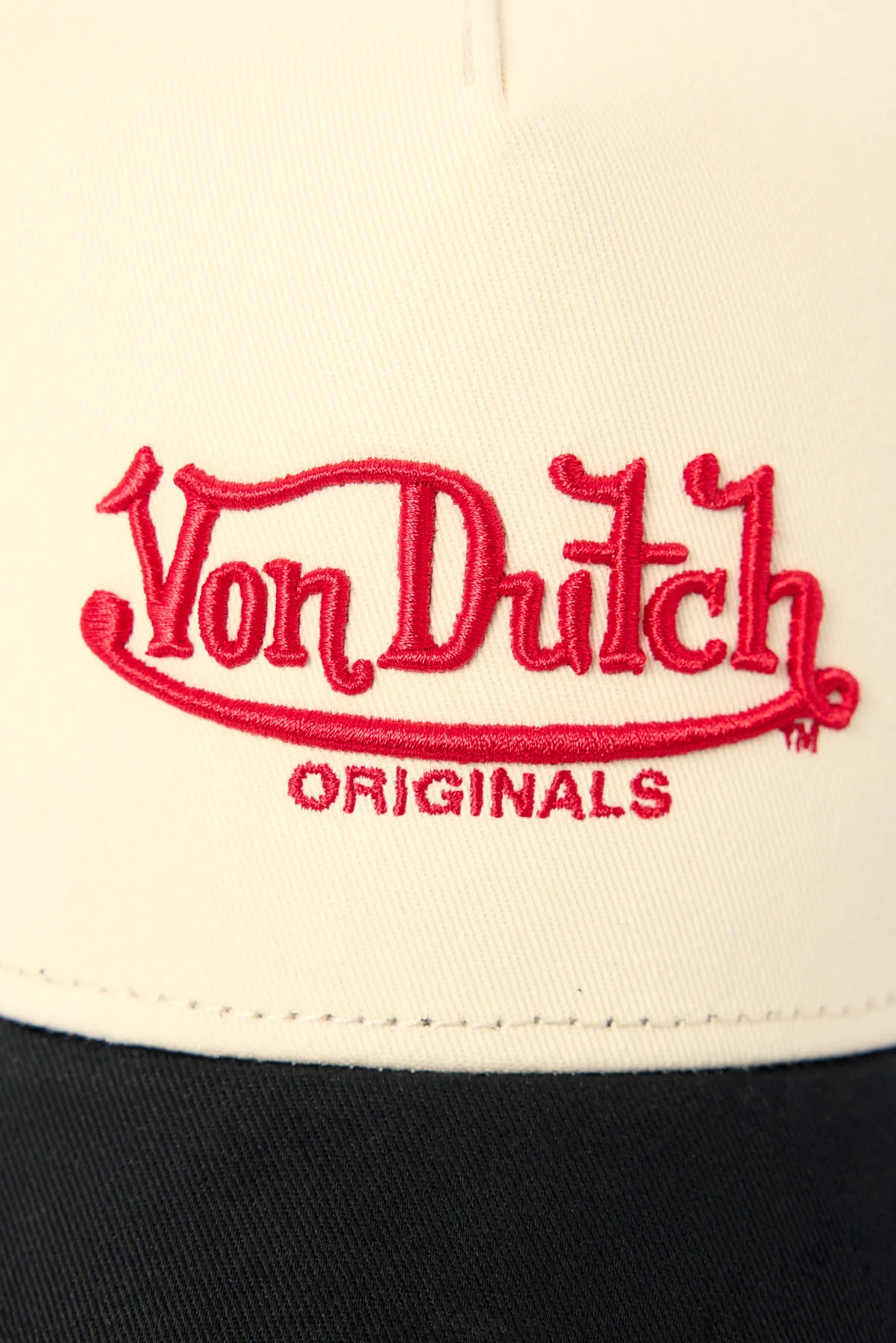 Von Dutch Two-Tone Trucker Ecru/Black - Image 3