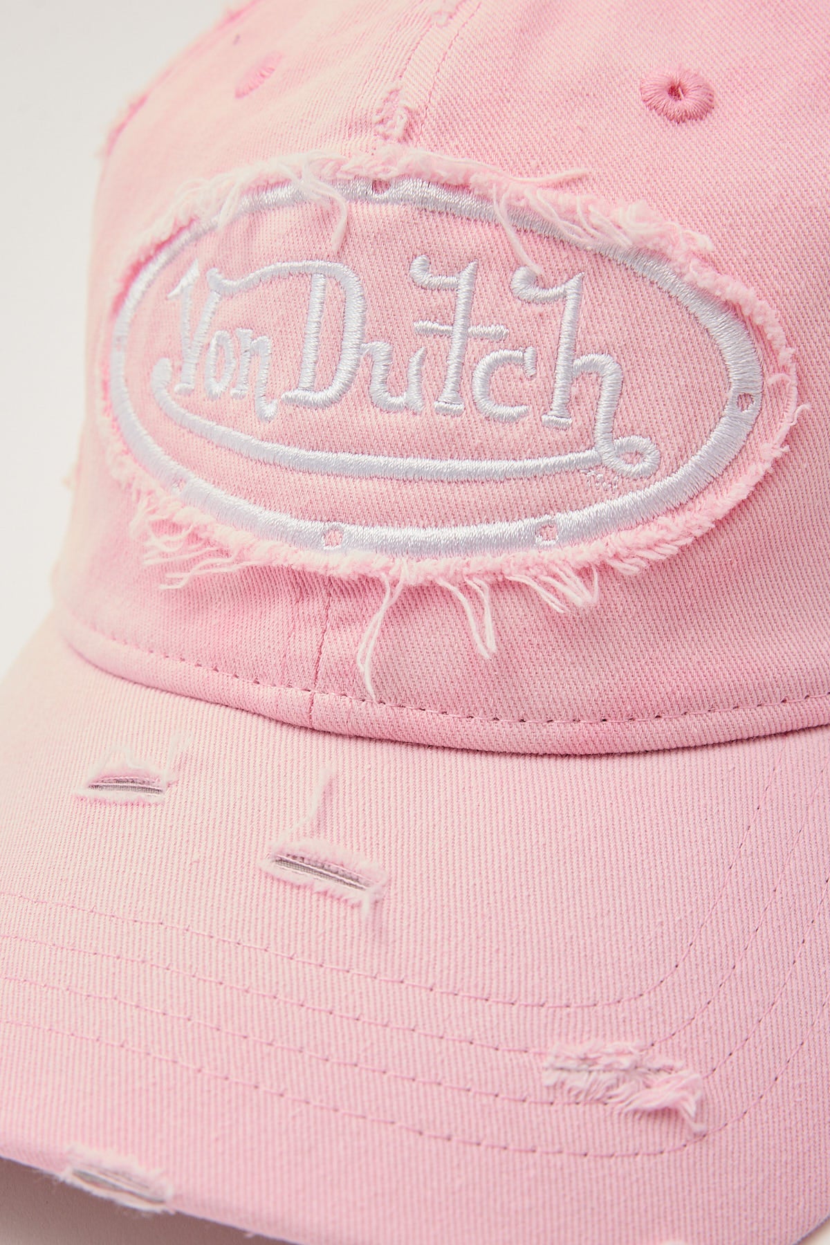 Von Dutch Washed Pink Dad Cap Pink - Image 3