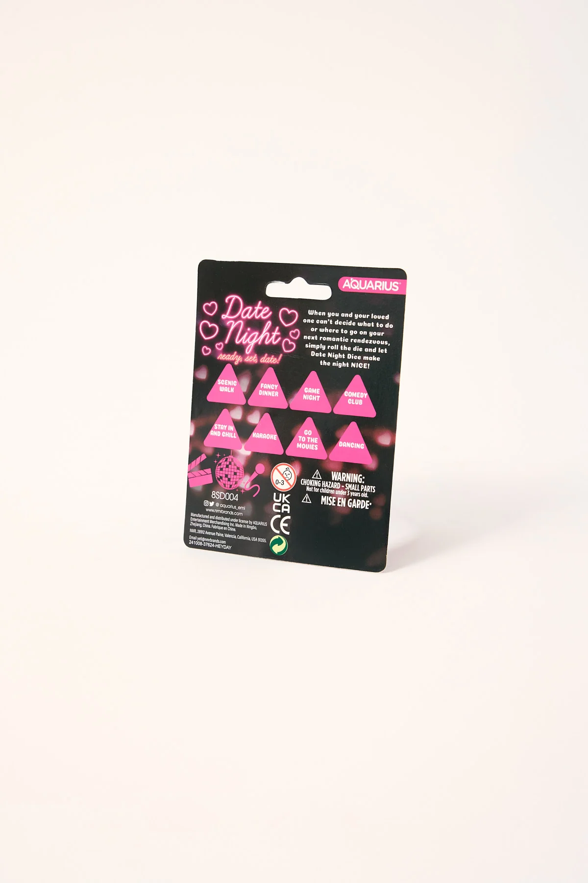 William Valentine Date Night Dice Black/Pink - Image 2