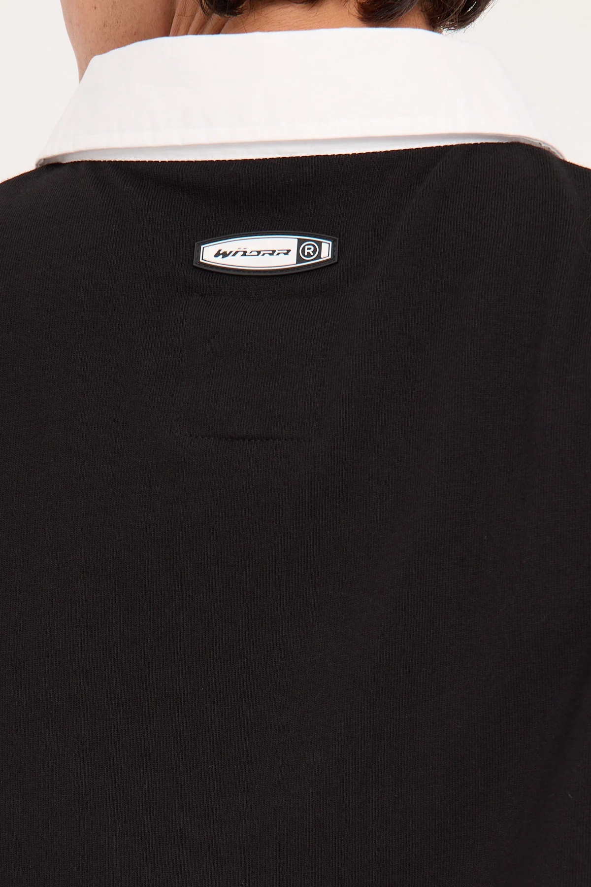 Wndrr Rothman Panel Rugby Top Black/Grey - Image 7