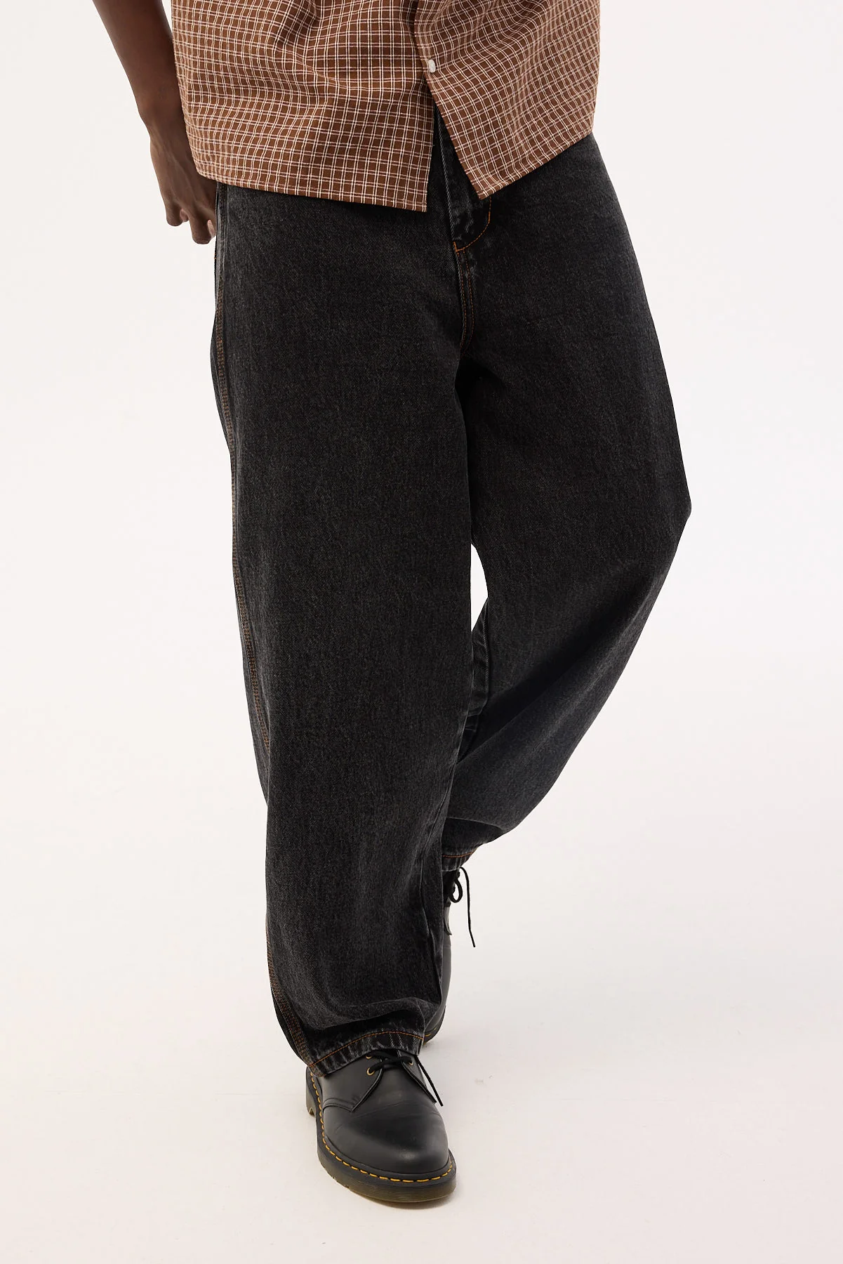 Worship Big Dawg Smile More Baggy Jean Black Rinse - Image 2