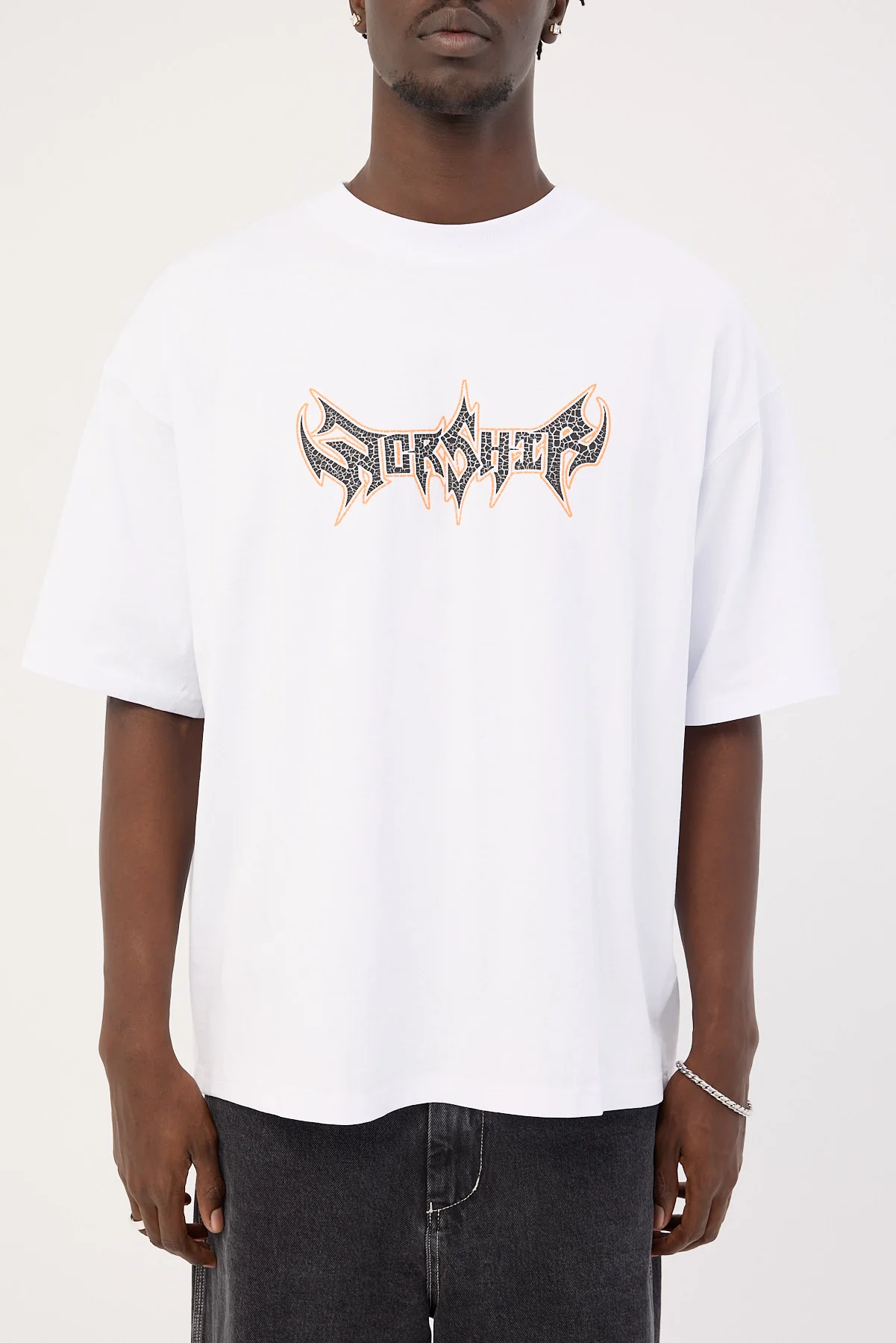 Worship Black Woods Oversize Tee White - Image 7