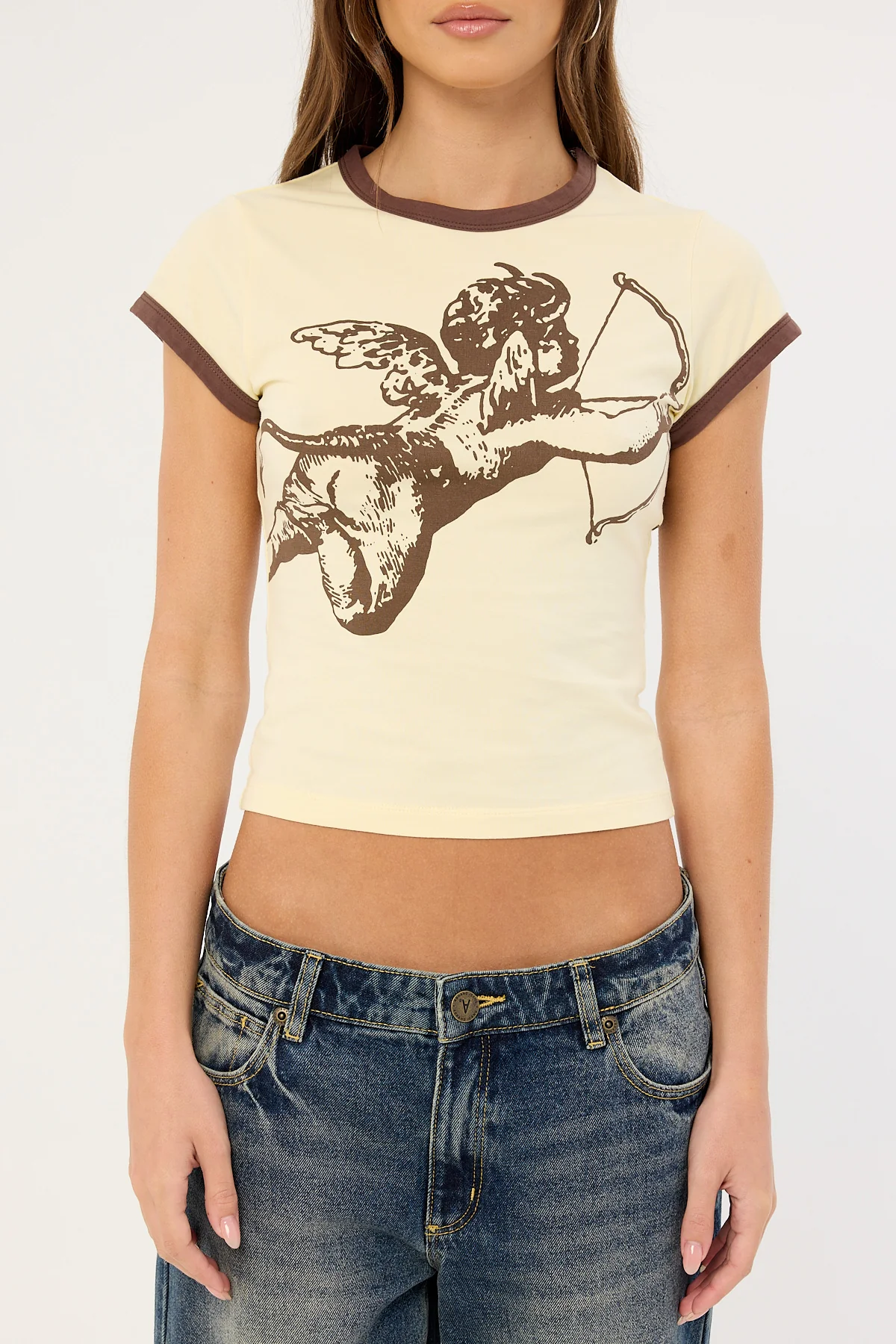 Worship Cherub Cap Sleeve Ringer Lemon Icing - Image 6