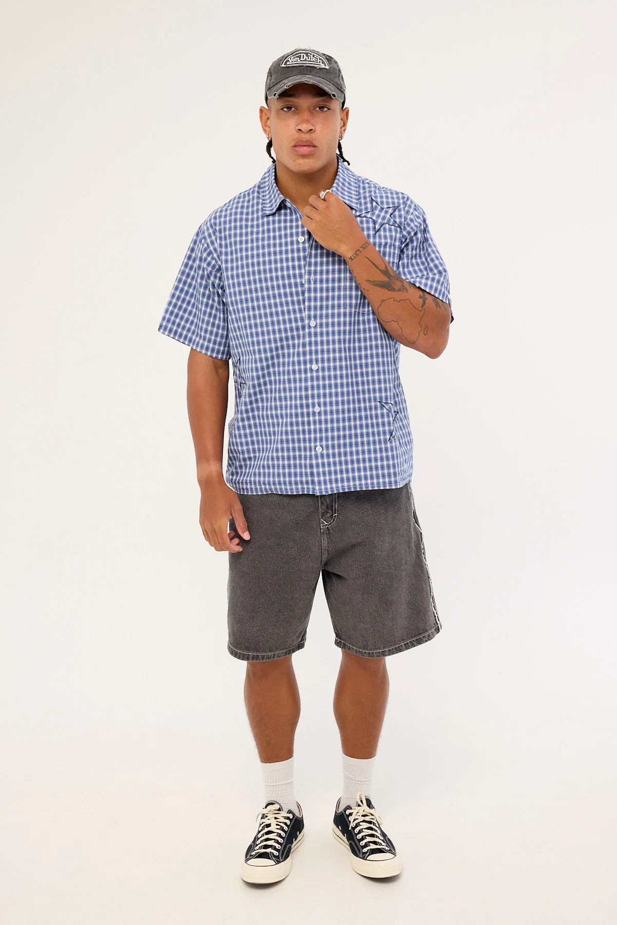 Worship Dreamers Short Sleeve Shirt Blue - Image 3
