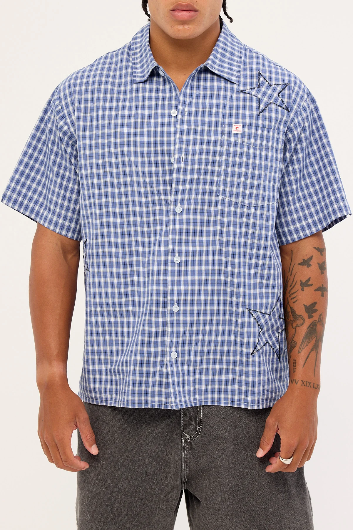 Worship Dreamers Short Sleeve Shirt Blue - Image 8