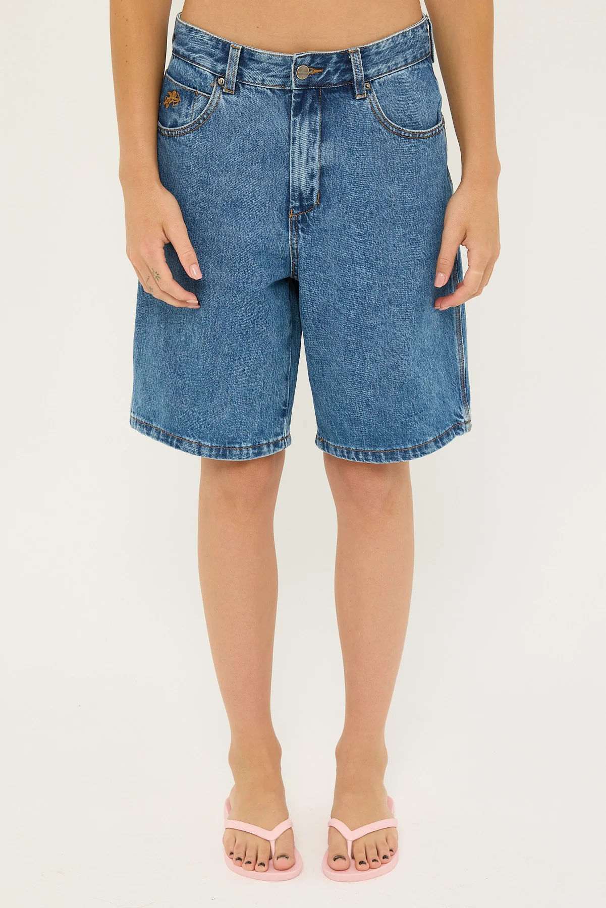 Worship Hold Up Big Dawg Jean Short Sky High Blue - Image 15