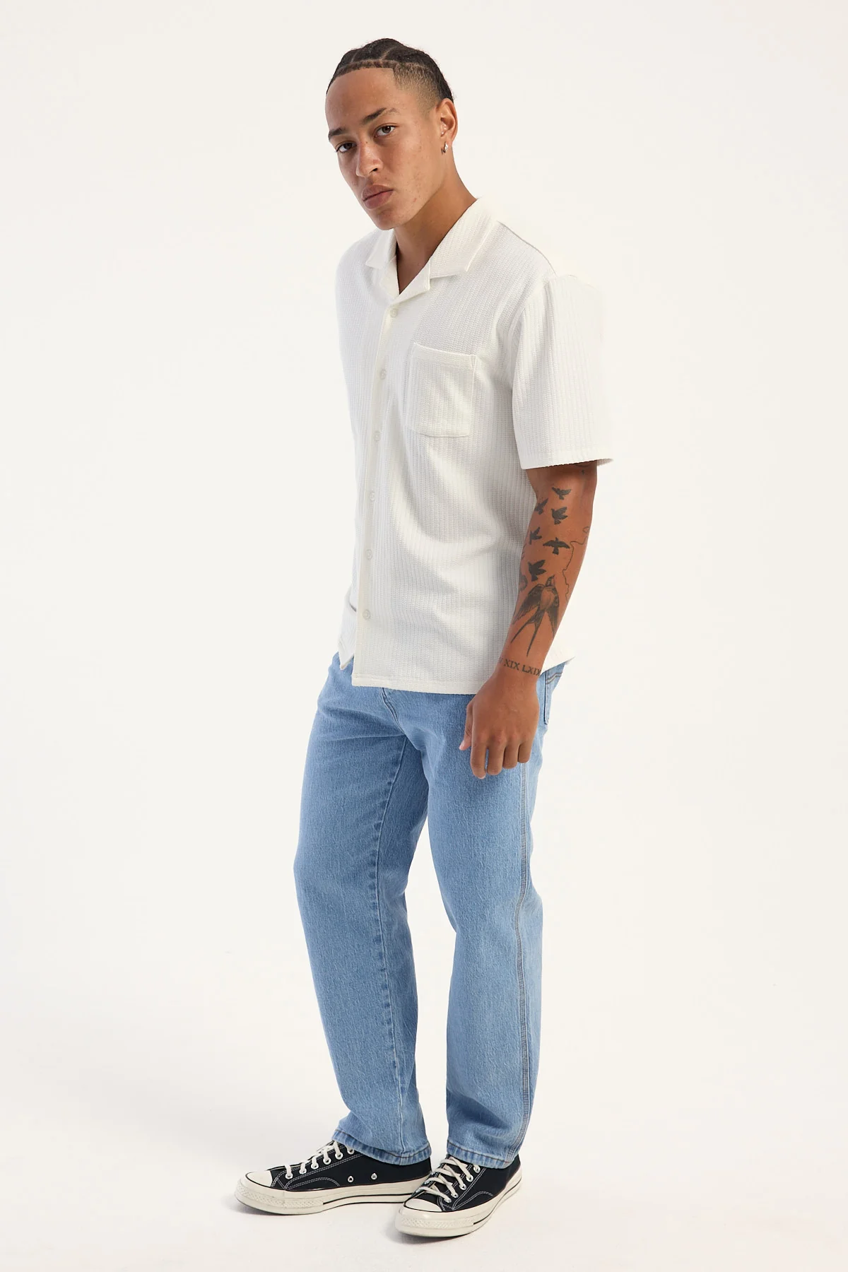 Worship Lounger Baggy Jean Electric Fade Blue - Image 4