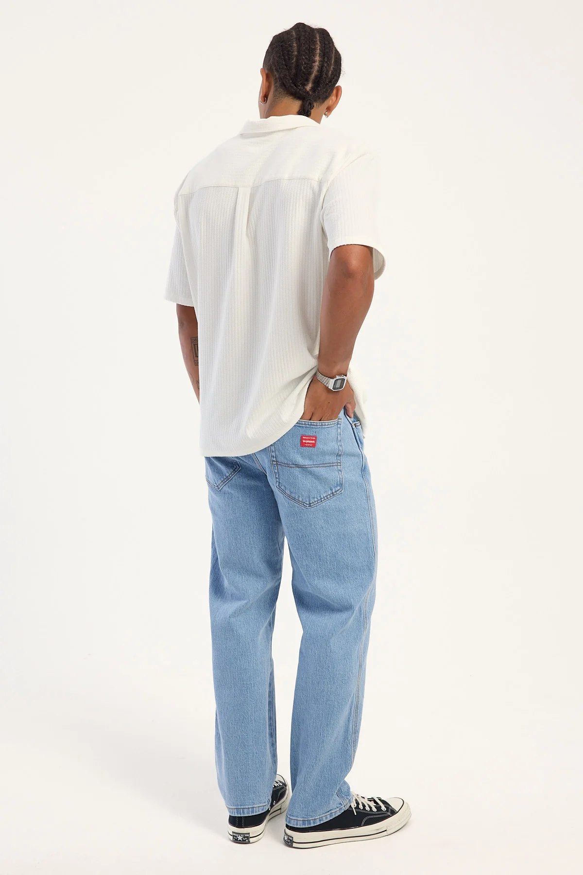 Worship Lounger Baggy Jean Electric Fade Blue - Image 5