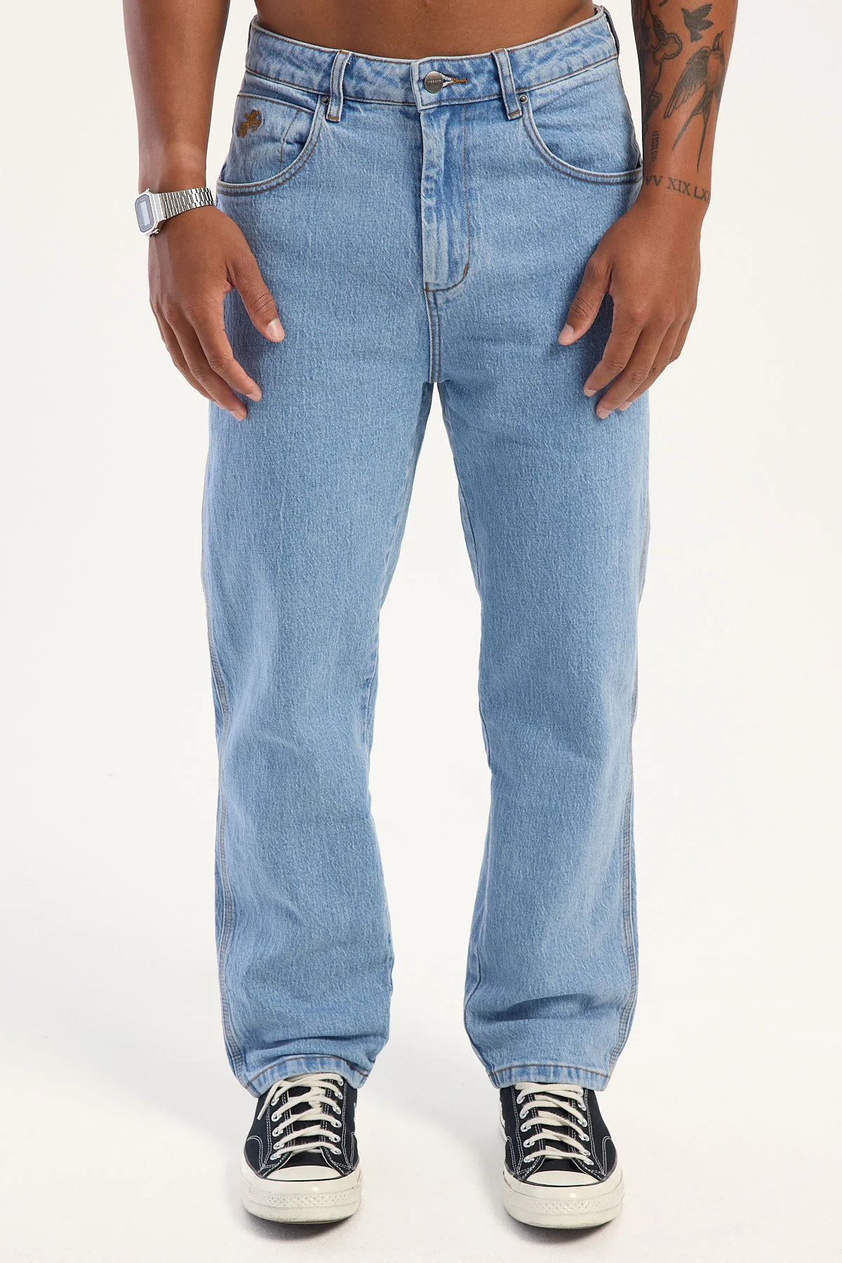 Worship Lounger Baggy Jean Electric Fade Blue - Image 7