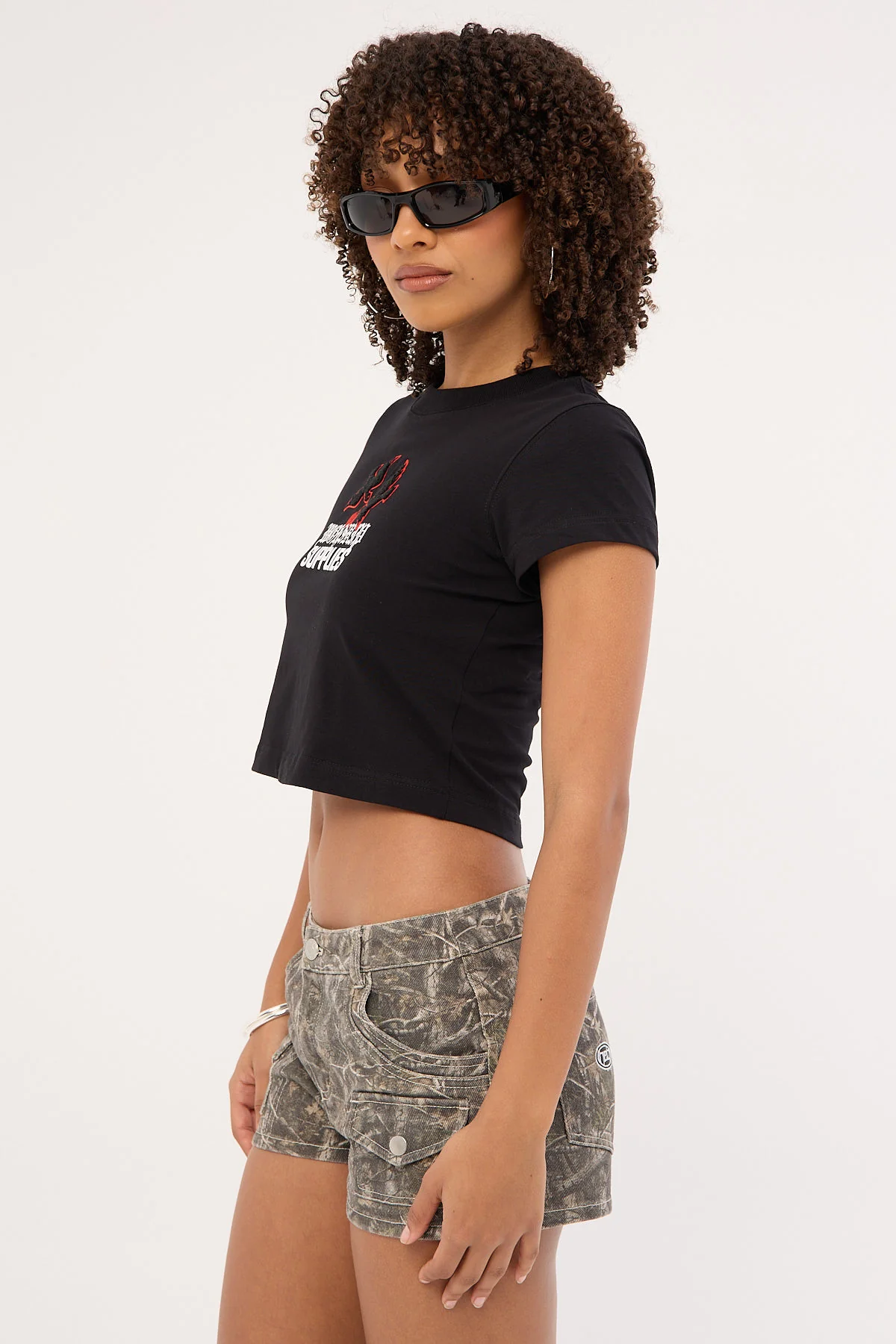Worship Love Birds Teeny Tee Black - Image 5