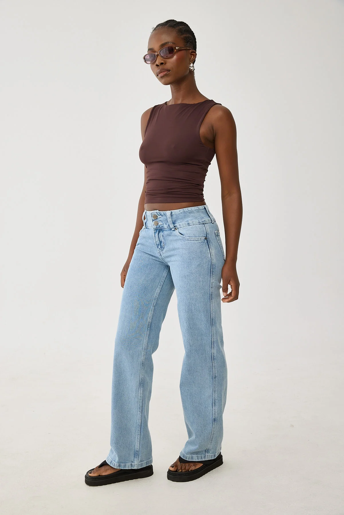 Worship Low Rider Jean Spirit Blue - Image 4