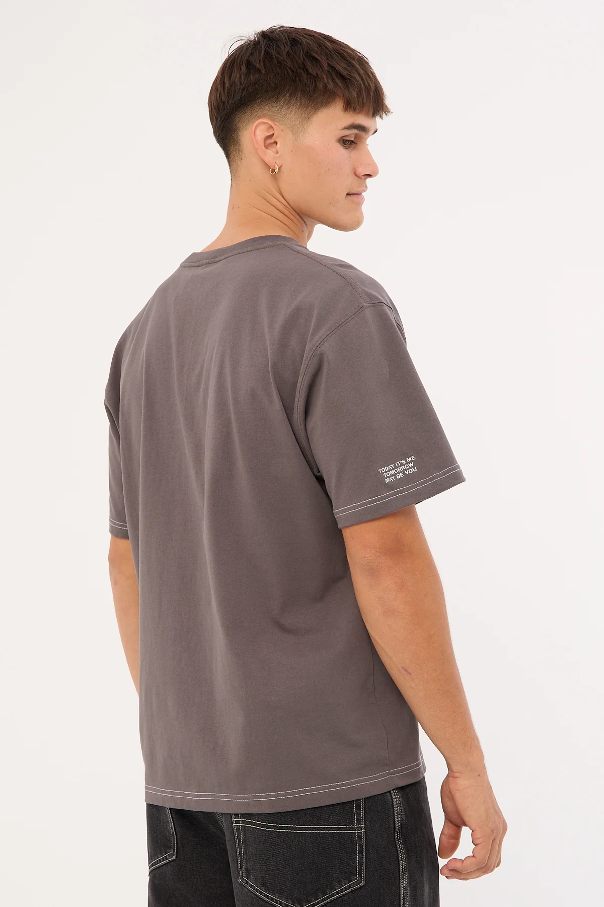 Worship Maybe Today Tee Worn Black - Image 5