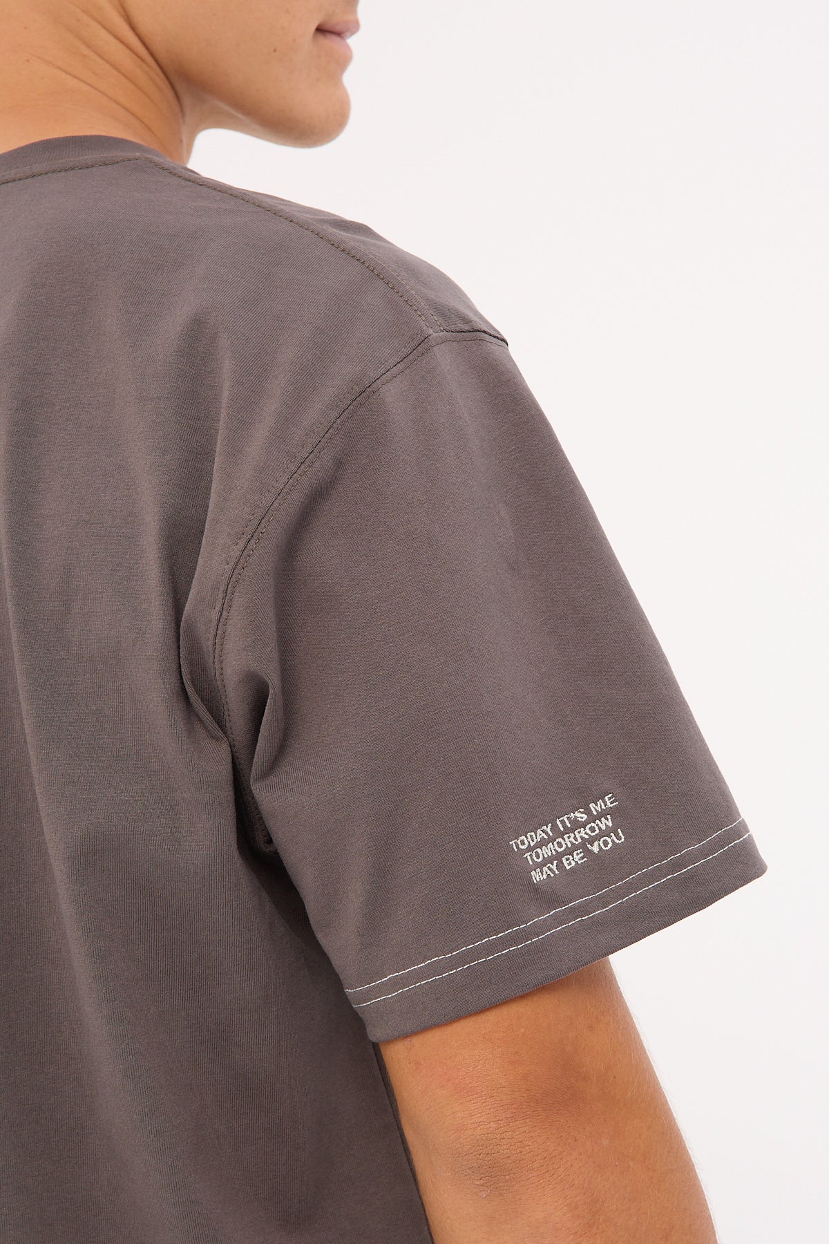 Worship Maybe Today Tee Worn Black - Image 6